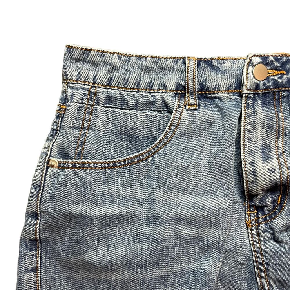 SHEIN High Rise Denim Jean Cut Off Shorts Distressed Womens Size 0XL - Picture 6 of 7